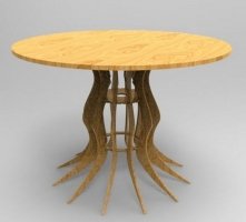 Image of Круглый стол из дерева